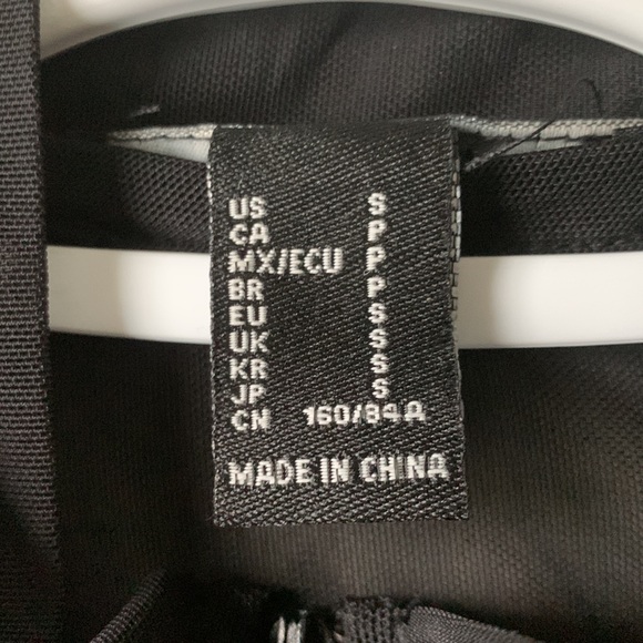 Black Sheer Bodycon 90's Style Mesh Dress with Zipper, size small - Picture 2 of 4